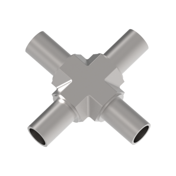 Kreuz-Schweißstück, Edelstahl, 6mm