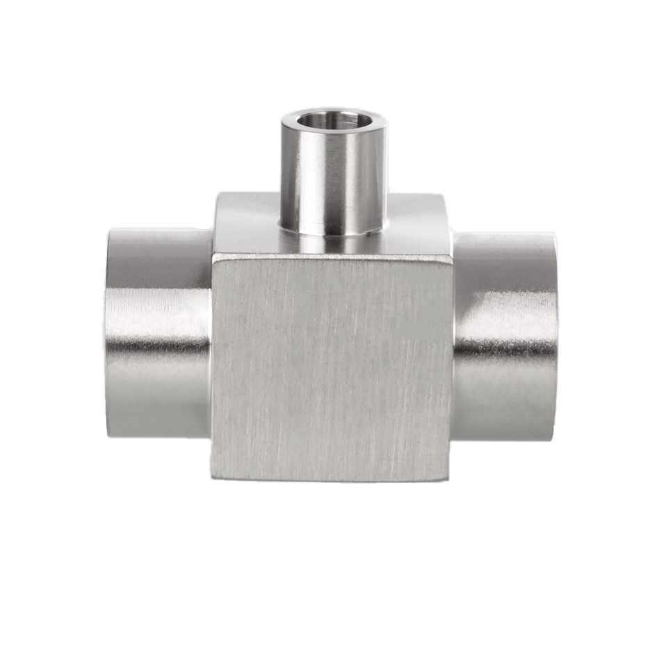 Mini-Reduzier-T-Schweißstück, Edelstahl, 3/8" x 1/4"