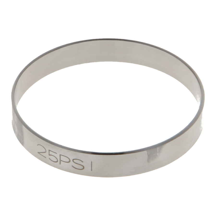Rückschlagventil Indikatorring, Edelstahl, 700H-Serie, 25 psi