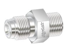 ZCR-Einschraubverschraubung, 1/4" ZCR male x 3/8" paralleles Gewinde mit O-Ring-Dichtung, Edelstahl